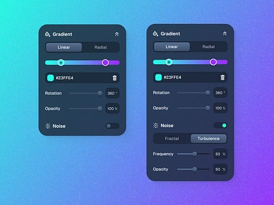 Gradient generator UI app figma gradient noise ui