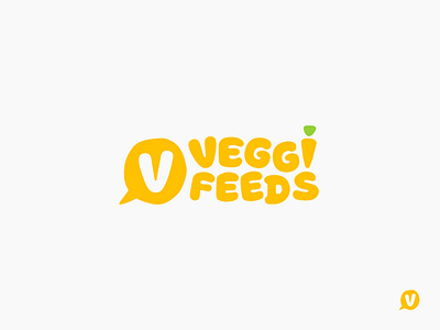 VeggiFeeds Logo blog branding carrot flat logo logomark vector vegetable veggies