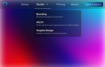 Dropdown Menu - Daily UI dropdown dropdown menu graphic design interface navigation bar reponsive ui ux web web design