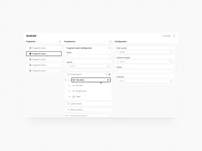 Dev tool II api clean code dashboard design development enterprise ev interface minimal modern product saas software startup tool