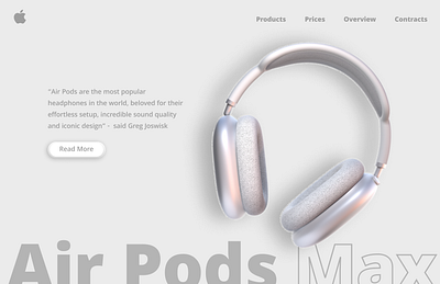 Harmony in Sound and Style : Design for AirPods Max airpods apple figma figmadesign ui uidesign ux