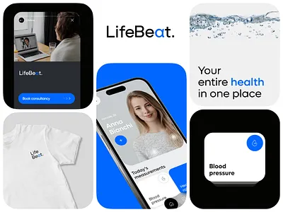 Healthcare App Branding app brand branding design graphic design health healthcare healthcareapp ios logo logocreation monitoring printing prototype strategy technology ui userfriendly ux vizualization
