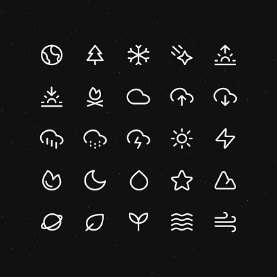 Nature Icons 🌍 icon icon pack icons minimal pack set