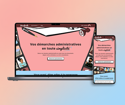 Docufacile Saas - website graphic design ui ux