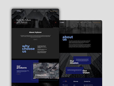 Hybron Website Design building supply website ui ux website design