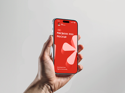 Free iphone mockup - hand holding iPhone branding design figma free graphic design iphone iphone14 iphone15 logo mockup ui uphone15