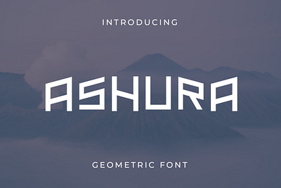 Ashura Geometric Font font sans serif technology