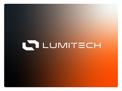 LumiTech Logo black branding gradient logo luminance orange photoshop