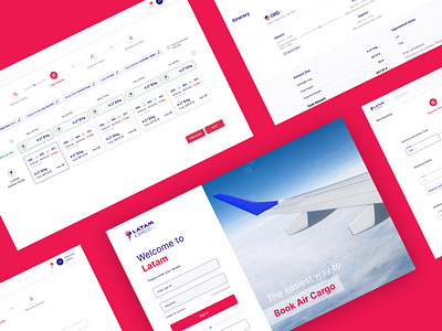 Cargo Booking Website air cargo aviation booking cargo flight login logistics ui ux web website design