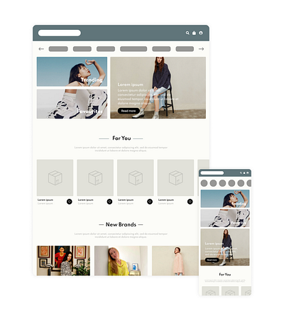 E-commerce landing page design e commerce shopping