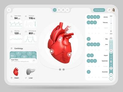 Electronic Health Record System 3d app branding design development electronic figma health heart hero screen hospital illustration liver logo medical medicine pulse system ui uxui