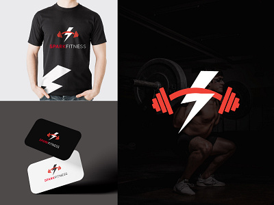 Fitness logo design template. beat logo brand identity brand logo branding design fitness fitness brand fitness logo graphic design illustration logo spark spark fitness spark fitness logo spark logo vector