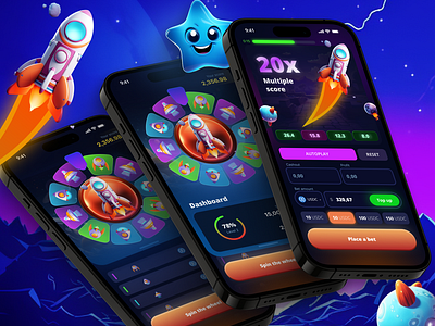 Aviator Game App Design | Online Casino 3d animation aviator branding casino design figma gambling game design graphic design igaming illustration ui ui ux visual design