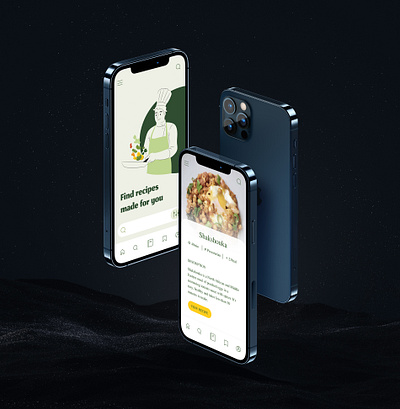 App design - Recipes branding design food graphic mobile phone recipe ui ui deisgn ux design