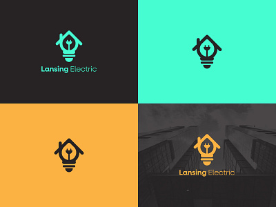 Lansing Electric bulb home logo bulb logo electric home logo electric house logo electric logo electricity logo light home logo lighting home logo lighting logo logo modern home logo plug hoem logo plug logo thunder logo