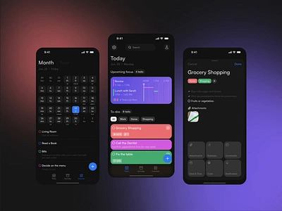 Task Tracker App by Brightlab app deisgn app development design illustration planner planner app task tracker task tracker app ui design ui ux