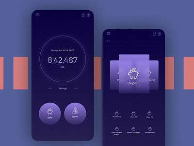 Banking App Design app design banking banking app dashboard digital banking finance fintech mobile banking ui ux