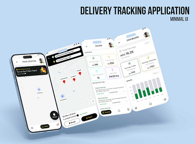 Delivery Tracking UI app delivery minimal tracking ui ux