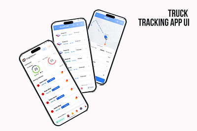 Truck Tracking App UI app tracking ui ux