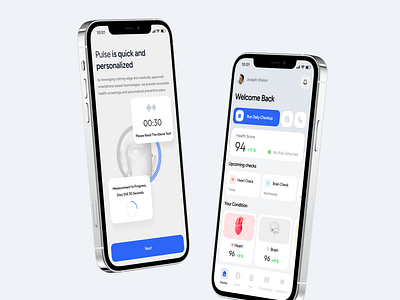Pulse - AI Health Check Medical App UI analytics app app ui branding dashboard design fintech illustration logo medical motion graphics ui ux