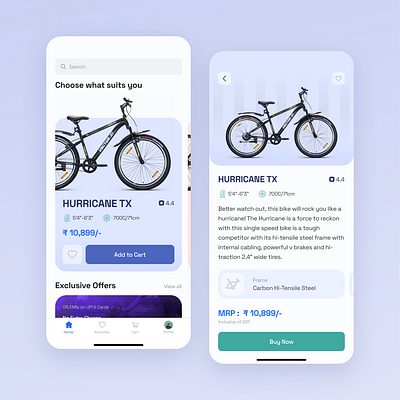 Bicycle Shop Mobile App after effects animation app design figma interaction design interactive animation minimal mobile app motion graphics photoshop ui ux uxui