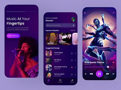 Music Player App Design app design application design audio app graphic design music app music app design uiux
