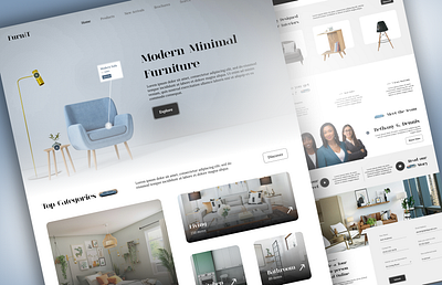 Furnit - Furniture Website UI/UX design design furniture interior interior design ui ux