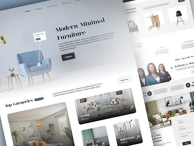 Furnit - Furniture Website UI/UX design design furniture interior interior design ui ux