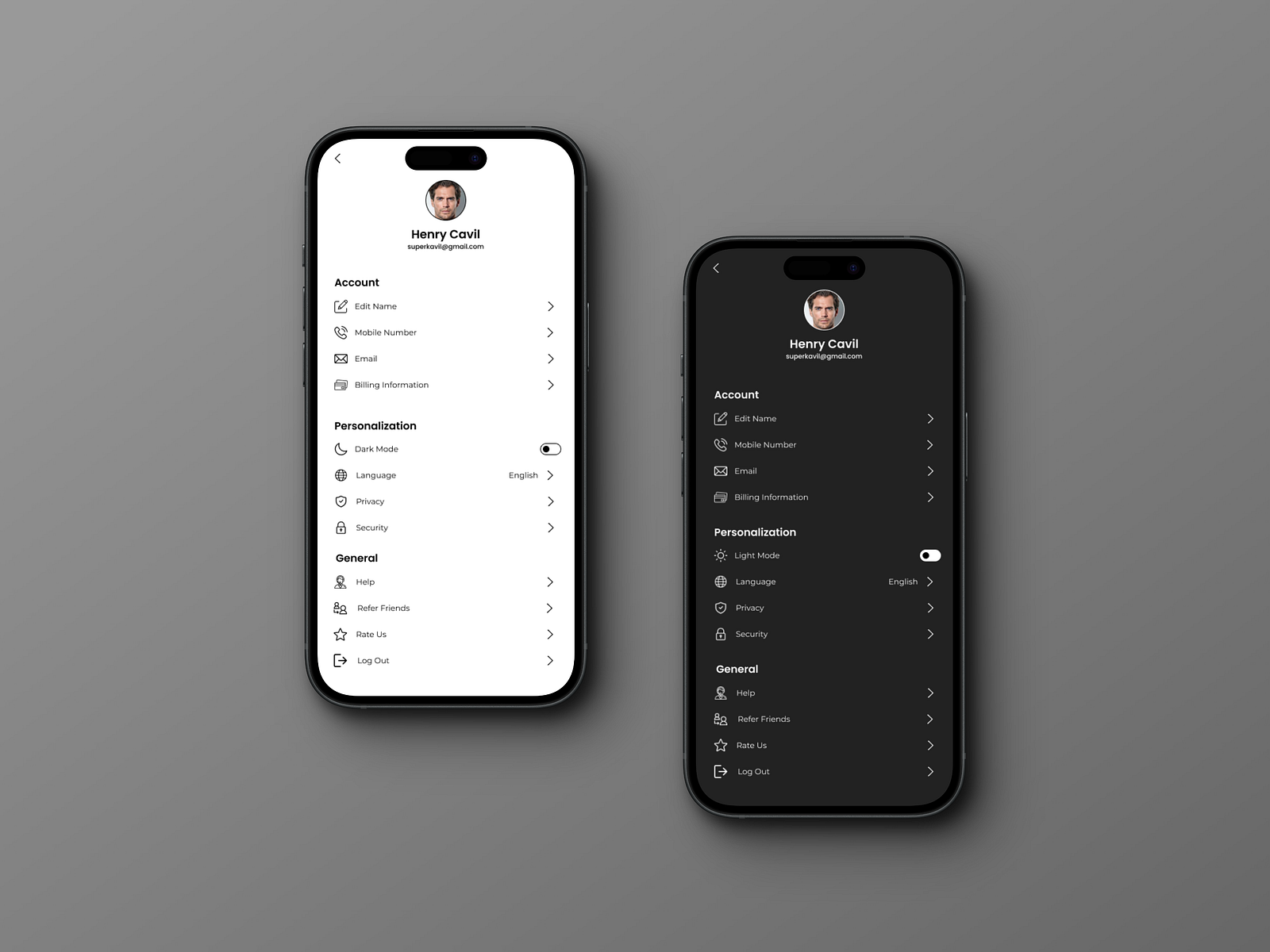 Profile Settings Concept Design #DailyUI Day 7 by Tanmay Khilari on ...