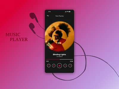 Music Player screen Design challenge dailyui figma music musicplayer player ui
