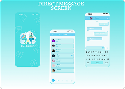DIRECT MESSAGE SCREEN chatting screen dailyui dailyui013 mobileapp ui