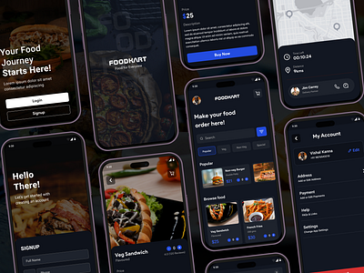 FooDKart - Food for Everyone graphic design ui