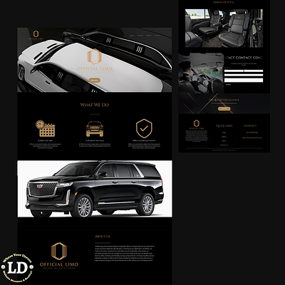 Official Limousine branding design graphic design logo ui web design webdesign website design wordpress wordpress website
