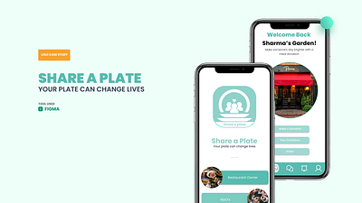 Share A Plate - UI/UX Case Study designing food donation mobile app typography ui user research ux visual design