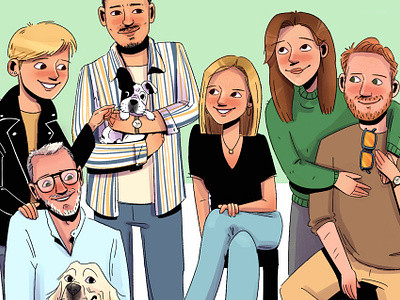 Family Illustration 2d illustration illustration portrait