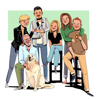 Family Illustration 2d illustration illustration portrait