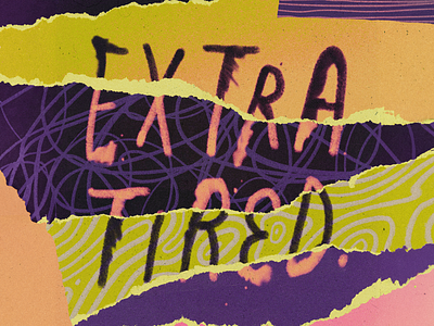 Extra Tired font handmade lettering quote texture type type design typography