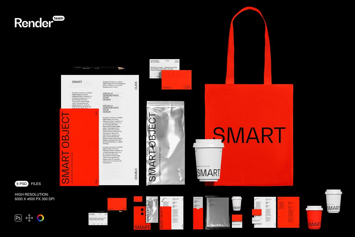 Brand Identity Mockup Set abstract book mockup brand brand guidelines brand mockup branding mockup business card identity mockup packaging mockup pencil mockup showcase mockup textile bag