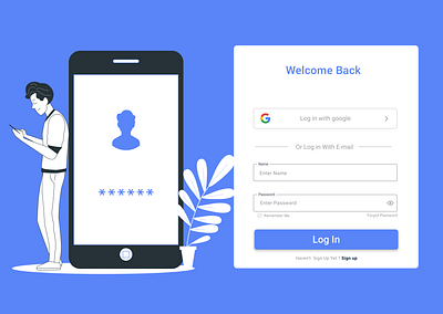 LOG IN SCREEN app design figmadesigns ui uiux ux