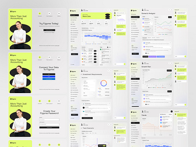 Figures - AI Consultant And Accounng Platform accounting ai ai chat analysis analytics artificial intelligence chat company consulting corporate glassmorphism gpt integration statistics ui user experience user interface ux