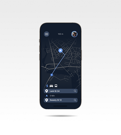 Location Tracker graphic design ui