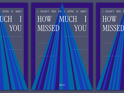 "MISSED YOU" Poster - Processing Based Poster affinity designer data generative graphic design poster processing