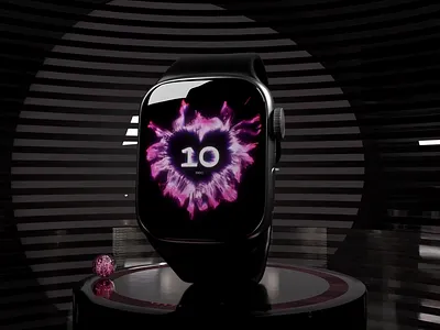 ECG Interface 3d after effects animation apple watch branding motion graphics smartwatches ui watch