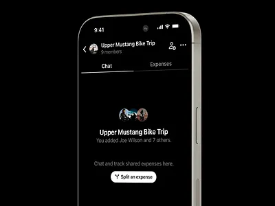 Group Bill Split Exploration app banking bill split bill split chat bill split messaging clean ui design finance app fintech group group messaging ios minimal ui mobile ui shared expenses split split chat ui uiux ux