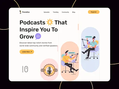 Podcast Web Platform Design app apps asifuxdev podcast podcast web podcast web design ui ux web design website