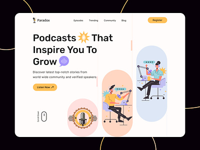 Podcast Web Platform Design app apps asifuxdev podcast podcast web podcast web design ui ux web design website