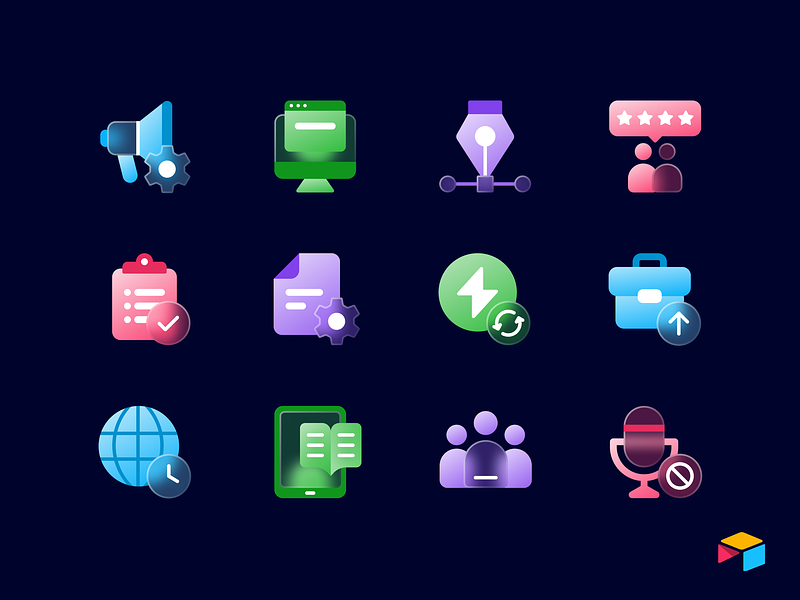 Airtable Icons ai airtable app apps branding build business design icon designer icon set iconography icons illustration ios mic review simple ui