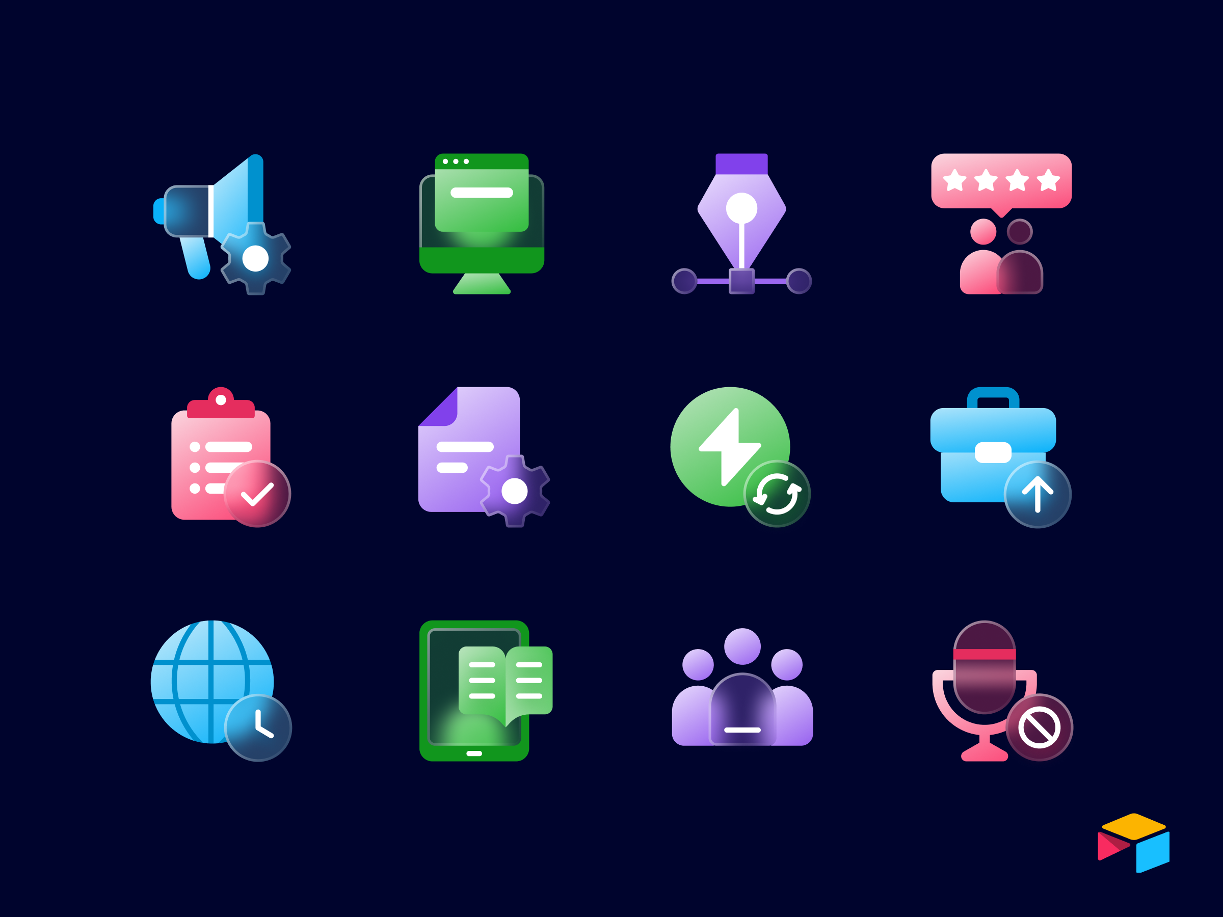 Airtable Icons by Dmitri Litvinov on Dribbble