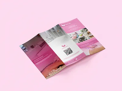 Beauty spa A4Size Tri Fold Brochures Design banner beauty branding clean creative work design flyer graphic design hotel resort spa