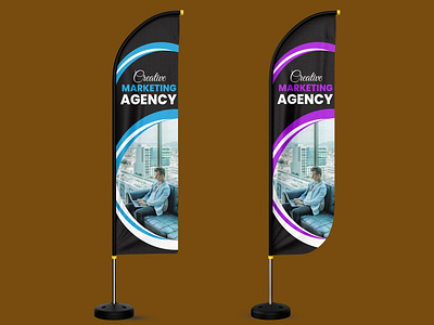 Business Advertising Flag Design ad advertising branding business identity design flag design graphic design marketing pollup presentation standee